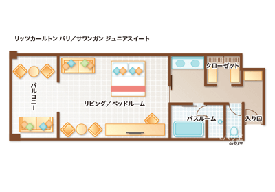 ジュニアクラブスイート間取り画像
