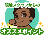 現地スタッフからのオススメポイント